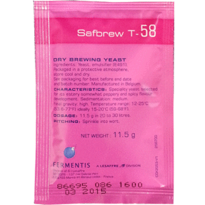 SAFBREW T-58 Dry Ale Yeast : 11.5g (Best by 2024. 10. 30)